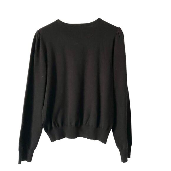Draper James RSVP Black Crewneck Beaded
Sequin Collar Sweater size Large - Picture 7 of 10